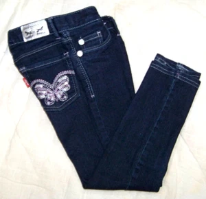 Girls Levi's Legging Jeans with Embellished Butterflies - 4 Reg - Picture 1 of 8