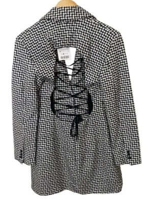Blazer de pata de gallo ZARA para mujer vestido corsé espalda abierta nuevo con etiquetas talla mediana Foto 1 de 4