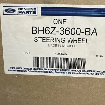 Volante Ford #BH6Z-3600-BA cuero ébano 2011-12 Lincoln MKZ base híbrido Foto 1 de 4