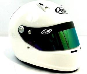 Genuine Arai Snell SK6 And Iridium Visor Gold Green Silver Blue Kart Snell 2020 - Picture 1 of 22