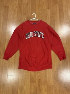 De colección Steve and Barry's Ohio State Buckeyes Deletrear Arco Cuello Redondo Rojo Talla L - Imagen 1 de 3
