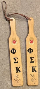2 Phi Sigma Kappa Wood Greek Paddles Xi Deuteron '63 '66 Frat Univ of KY - Picture 1 of 3