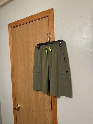 Pantalones Cortos Carga Eddie Bauer XL Verde Sólido con Cordones - Usados en Excelente Condición Foto 1 de 4