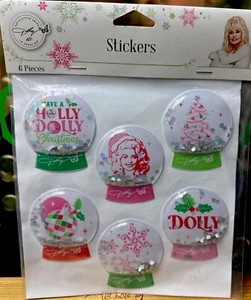 Dolly Parton Weihnachten Schneekugel Walmart Aufkleber - Bild 1 von 3