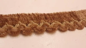 Brown Velvet Trim Rope, Craft, Drapery Trim, Pillow. Upholstery 4 Yards - Picture 1 of 6