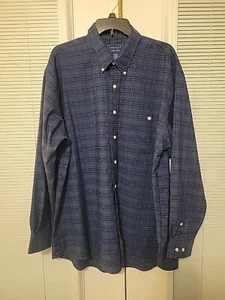 TOWNCRAFT Herren Hemd Langarm Knopfleiste schwarz/blau kariert Gr. XL 17 - Bild 1 von 6