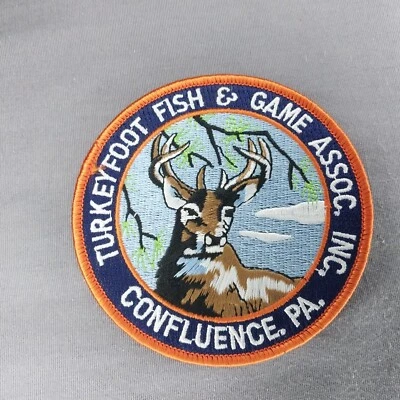 Turkeyfoot Fish & Game Buck Association Buck Confluence Pennsylvania PA 4" Patch - Image 1 of 2