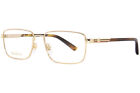 Gucci GG1291O 002 Eyeglasses Men's Gold/Havana Full Rim Rectangle Shape 55mm