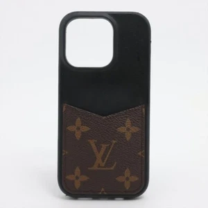 LOUIS VUITTON Monogram IPHONE Bumper 16 PRO iPhone Case M12551 Noir × Brown - Photo 1 sur 11