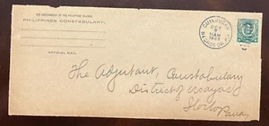 D)1910, UNITED STATES, FRONT LETTER CIRCULATED WITH NEGRO CANCELLATION, GOVERNME - Picture 1 of 1