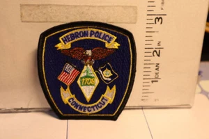 police patch  HEBRON POLICE CONNECTICUT - Picture 1 of 1