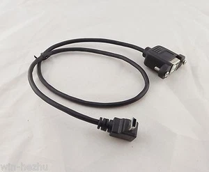 10x USB 2.0 B Female To Mini 5 Pin Male Up Angle Panel Mount Printer Cable 50cm - Picture 1 of 5