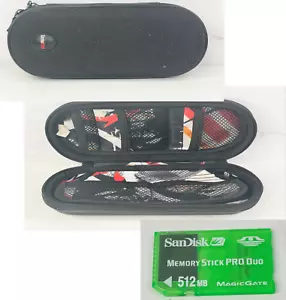 GameStop Sony PSP Tragetasche + SanDisk Memory Stick Pro Duo 512MB - Bild 1 von 11