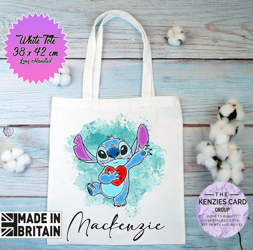 Personalised Disney's Lilo and Stitch Tote Shopping Bag Stitch Tote Bag V5