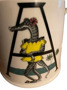 Anthropologie Florence Balducci Crocodile Coffee Mug! - Picture 1 of 7