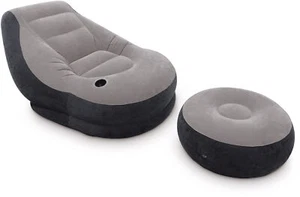 Intex Sessel inkl. Ottomane Ultra Lounge aufblasbar 102 x 137 x 79 cm 68564NP - Bild 1 von 2