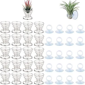 40 Pack Air Plant Stand Holder Tillandsia Airplant Container with Suction Cup... - Picture 1 of 8