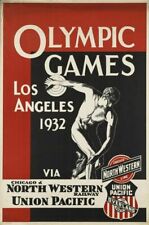 Vintage Poster Olympic Games Los Angeles 1932 VEP040 Print A4 A3 A2 A1