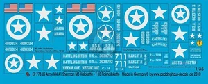 Peddinghaus 1/35 Markierungen für M4A1 Sherman, M3, T30 HMC, M8 CCB, M16 MGMC 778 - Bild 1 von 1