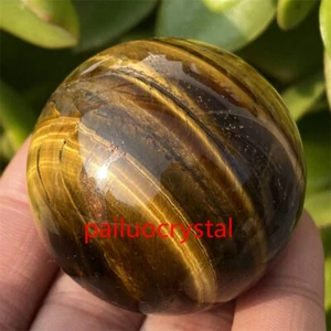 1 pieza bola de jaspe natural ojo de tigre esfera de cristal de cuarzo curación Reiki 35 mm+ - Imagen 1 de 12