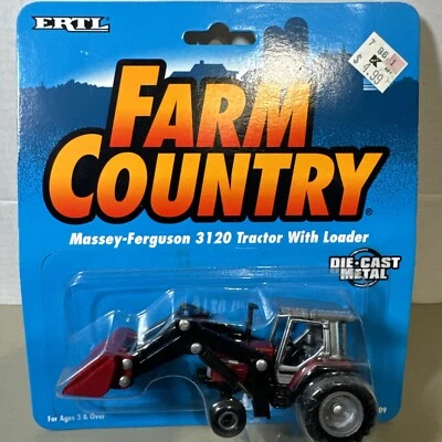 ERTL Farm Country Massey Ferguson 3120 Tractor with Loader Sealed Die Cast Farm - Image 1 of 4