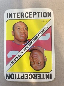 1971 Topps Football Game Card Insert #5 Jim Nance - Bild 1 von 4