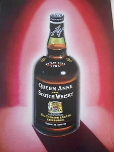 1964 Pub Advert Print  Queen Anne rare Scotch Whisky - Imagen 1 de 1