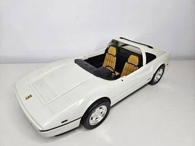 Винтажный 1986 Mattel Barbie белый Ferrari 328 GTS кабриолет спортивный автомобиль  - Изображение 1 из 4