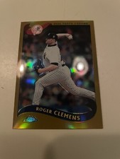 Roger Clemens 2002 Topps Chrome Gold Refractor New York Yankees