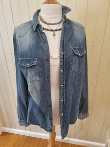 Timeless Classic Cotton On Denim Shirt, L, Mens, Unisex, Wardrobe Staple - Picture 1 of 7
