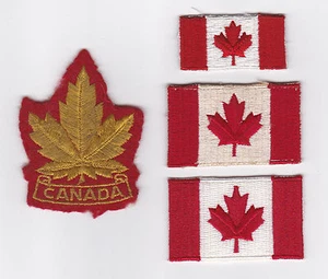SCOUTS OF CANADA - CANADIAN SCOUT NATIONAL FLAG EMBLEM Patch (4 VAR) - Bild 1 von 1