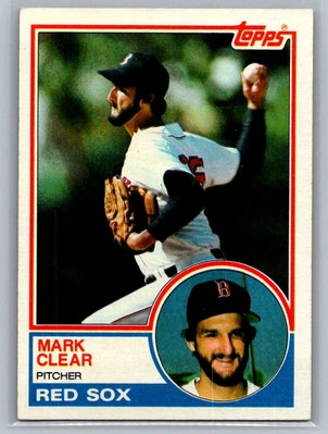 1983 Topps Mark Clear Boston Red Sox #162 - Image 1 of 2
