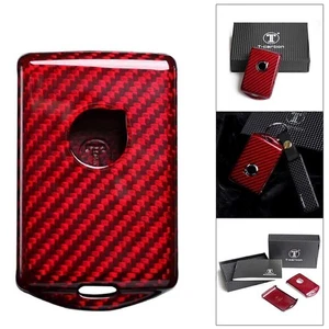 Real Carbon Fiber Remote Key Cover Case Shell For VOLVO XC40 XC60 XC90 S90 V90 - Picture 1 of 11