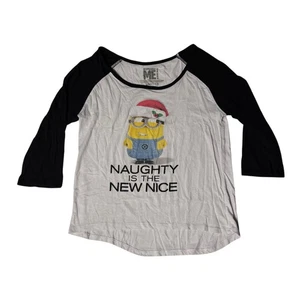 Despicable Me Jr. Damen-T-Shirt Größe L/G (11-13) freche Weihnachten süß - Bild 1 von 4