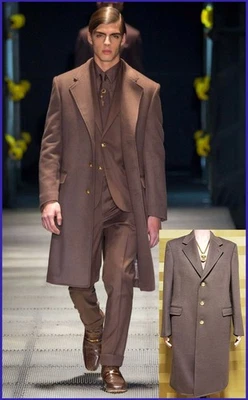 Abrigo de lana Versace Cashemere 2015 F/W look #2 talla IT 50 - US L Foto 1 de 4