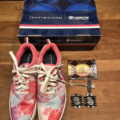 Tommy Hilfiger Heelys Women's Sz 9 Pro 20 Skate Tie Dye Pink Sneakers Shoes FUN! - Image 1 of 4