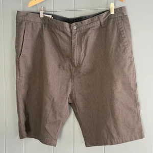 Volcom Vmonty Shorts men's 40 gray cotton blend chino flat front casual skater - Picture 1 of 8