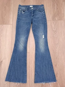 Mother Jeans The Weekender Fray Distressed Womens 25 Graffiti Girl Wash Stretch - Picture 1 of 7