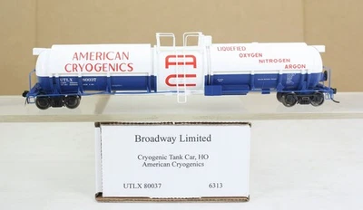 HO Scale Broadway Limited 6313 Cryogenic Tank Car American Cyrogenics UTLX 80037 - Image 1 of 4