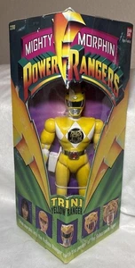 Yellow Bandai 2200 Mighty Morphin Power Rangers 8'' Action Figurine 1993 - Picture 1 of 10