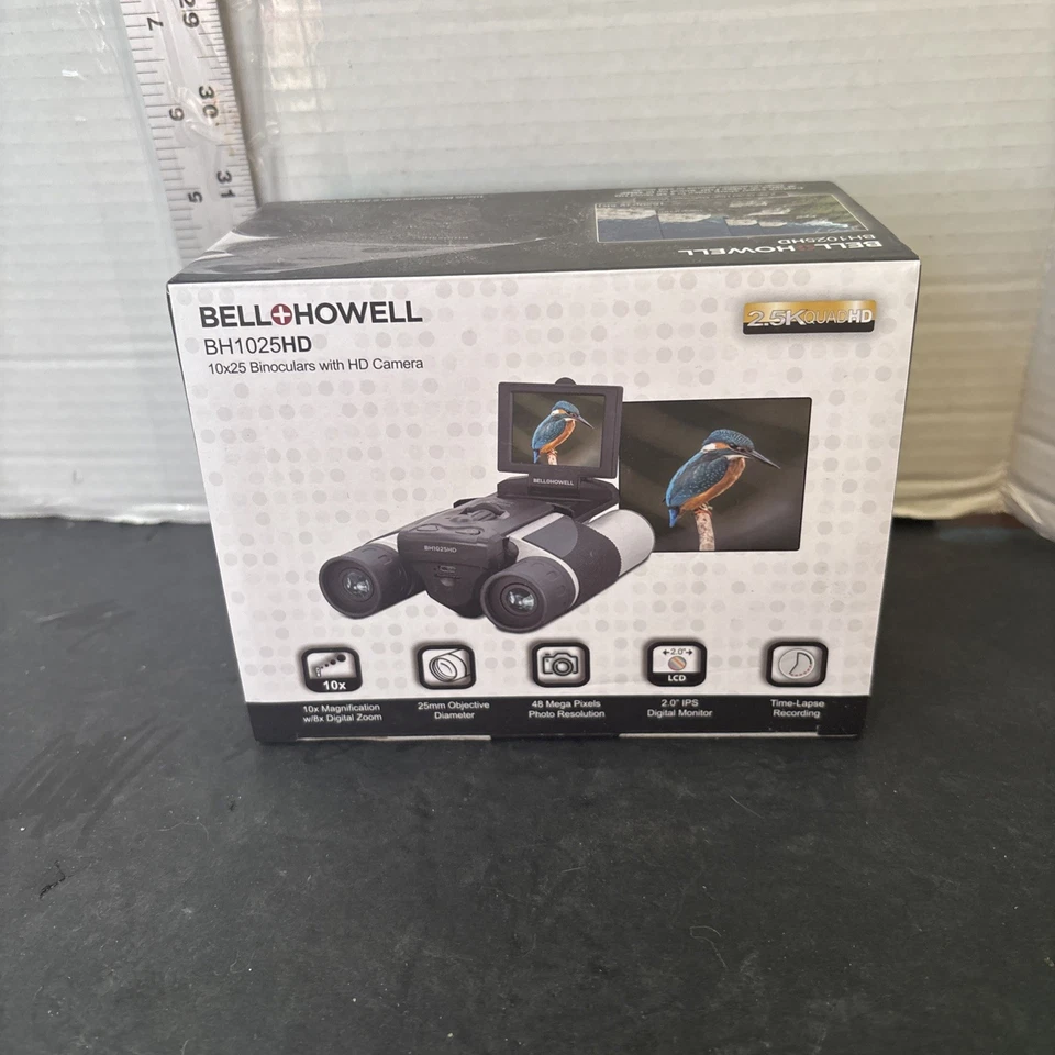 Bell  Howell BH1025HD 10x25 Binoculars with HD Camera - Image 1 of 4