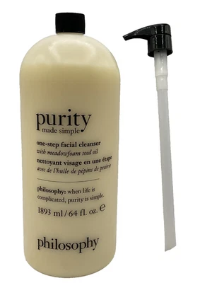 Philosophy PURITY One-Step Facial Cleanser- 64 fl oz New & Sealed+Pump! - Image 1 of 2