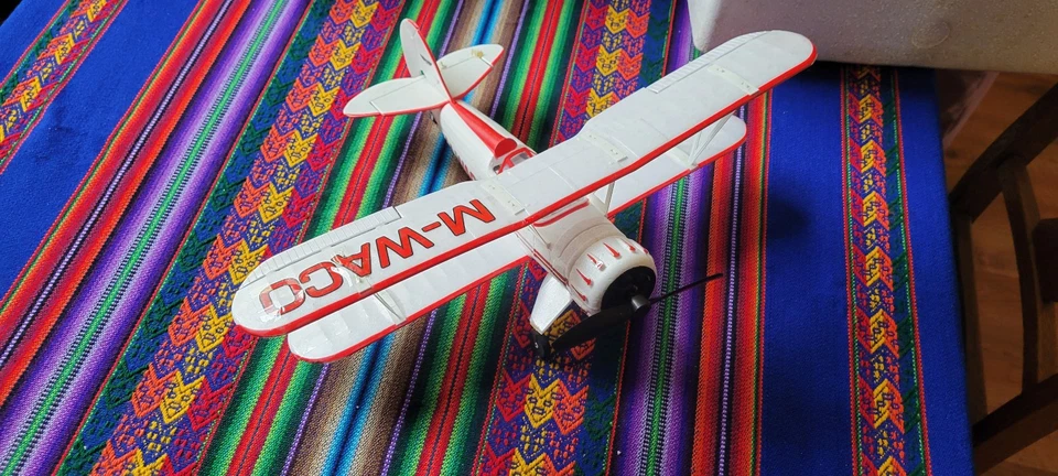 Doppeldecker Flugzeug Modell RC Komplett - Bild 1 von 4