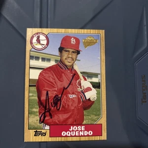 Jose Oquendo 2005 Topps All-Time Fan Favorites Card #96 Autographed Signed - Picture 1 of 2