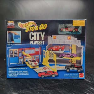 Hot Wheels Sto & Go City Playset 65602 New in Box Vintage Portable Mattel 🚗 - Picture 1 of 6