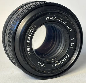 Pentacon Prakticar 50mm f/1.8 Prime Lens - Praktica PB Mount - Picture 1 of 6