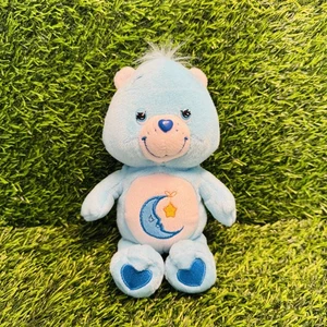 Care Bears Bedtime Bear 8" Peluche 2002 Luna Azul Raro De Colección - Imagen 1 de 8