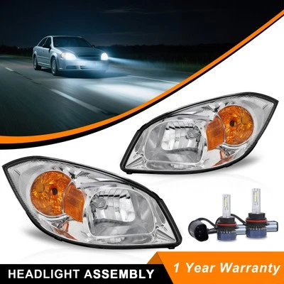 LED Bulbs Headlights For 05-10 Chevy Cobalt 07-10 Pontiac G5 05-06 Pursuit - Image 1 of 4