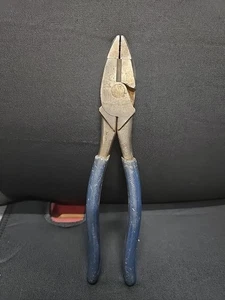 "Alicates de liniero vintage M. Klein & Sons 9,5"" cortadores de alambre Chicago, IL EE. UU. - Imagen 1 de 7