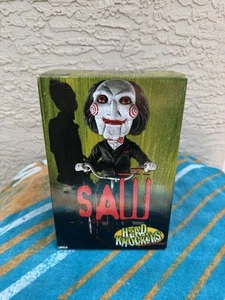 NECA HEAD KNOCKERS SAW BILLY THE PUPPET 8" HAND PAINTED BOBBLE HEAD - Picture 1 of 3